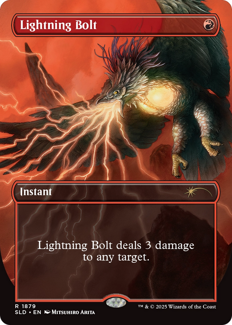 Lightning Bolt (1879) (Rainbow Foil) [Secret Lair Drop Series] MTG Single Magic: The Gathering | Red Claw Gaming