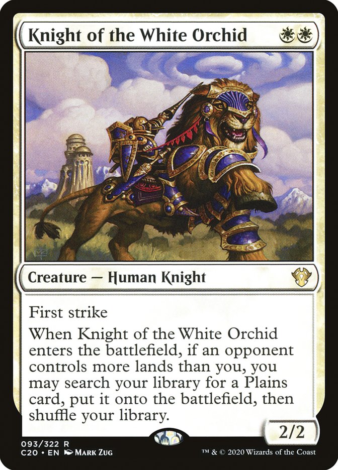 Knight of the White Orchid [Commander 2020] MTG Single Magic: The Gathering | Red Claw Gaming