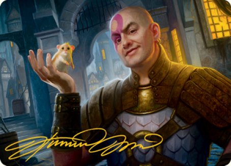 Minsc, Beloved Ranger Art Card (Gold-Stamped Signature) [Dungeons & Dragons: Adventures in the Forgotten Realms Art Series] MTG Single Magic: The Gathering | Red Claw Gaming