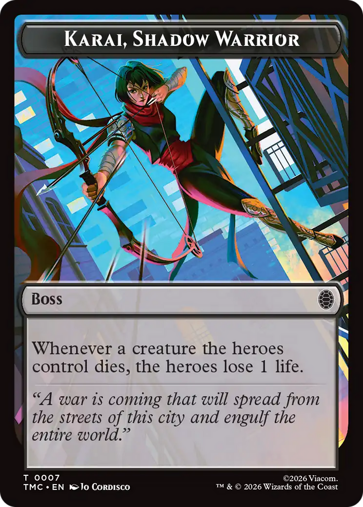 Karai, Shadow Warrior [Teenage Mutant Ninja Turtles Commander Tokens] MTG Single Magic: The Gathering | Red Claw Gaming