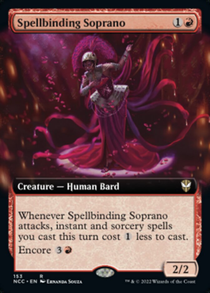 Spellbinding Soprano (Extended Art) [Streets of New Capenna Commander] MTG Single Magic: The Gathering | Red Claw Gaming