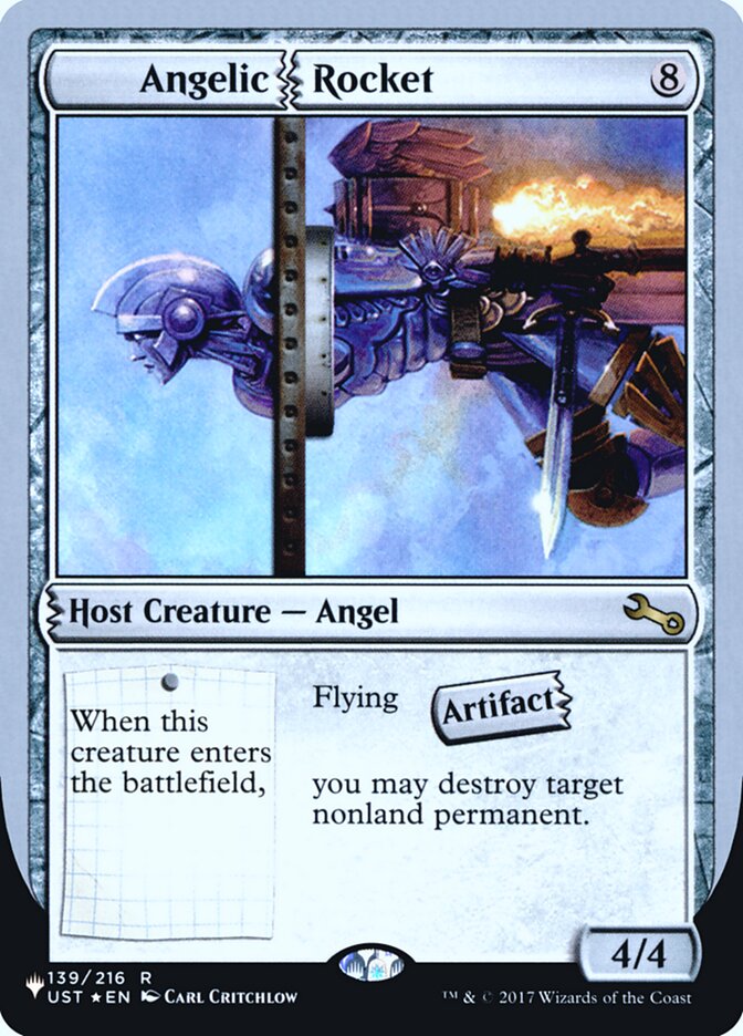 Angelic Rocket (Unfinity Foil Edition) [The List] MTG Single Magic: The Gathering | Red Claw Gaming