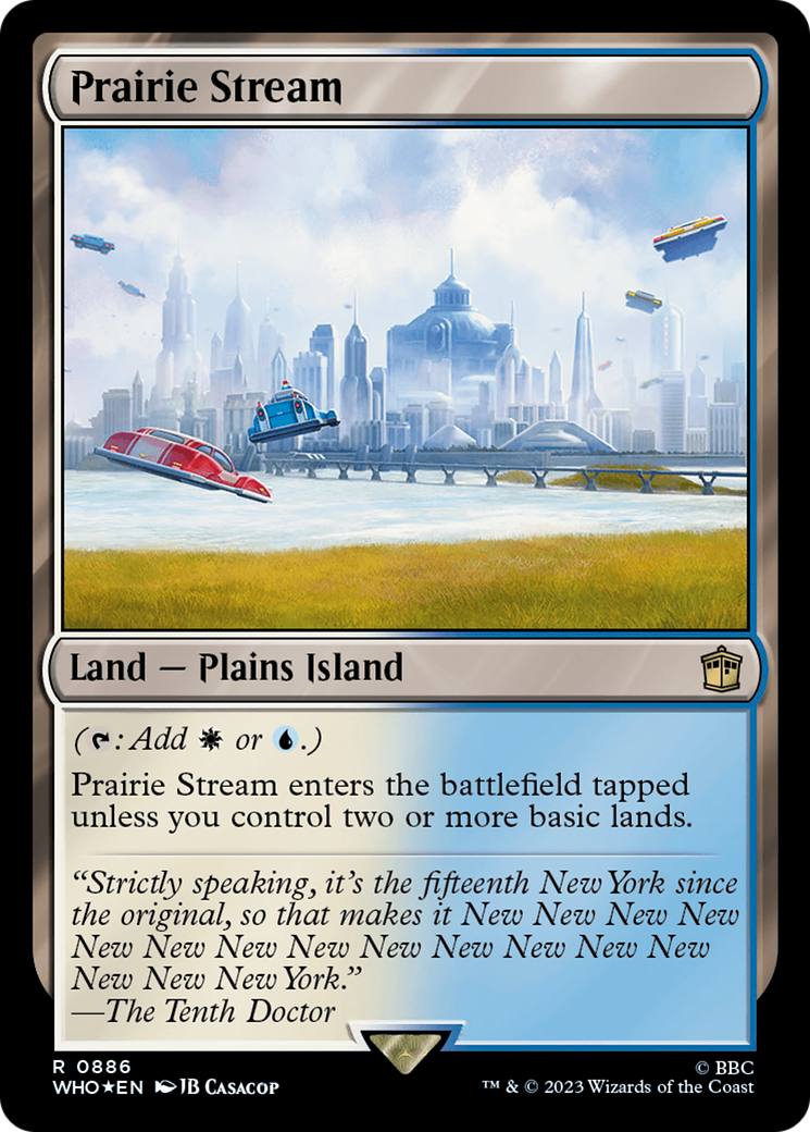 Prairie Stream (Surge Foil) [Doctor Who] MTG Single Magic: The Gathering    | Red Claw Gaming
