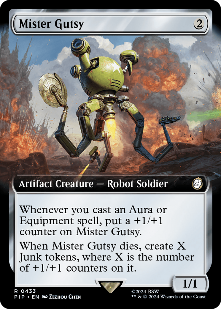 Mister Gutsy (Extended Art) [Fallout] MTG Single Magic: The Gathering    | Red Claw Gaming