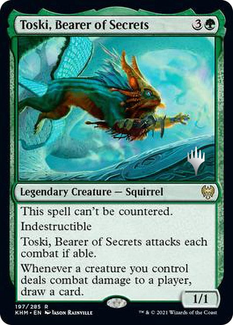 Toski, Bearer of Secrets (Promo Pack) [Kaldheim Promos] MTG Single Magic: The Gathering | Red Claw Gaming