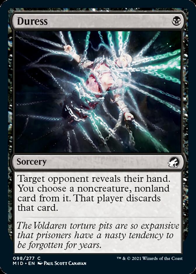 Duress [Innistrad: Midnight Hunt] MTG Single Magic: The Gathering | Red Claw Gaming