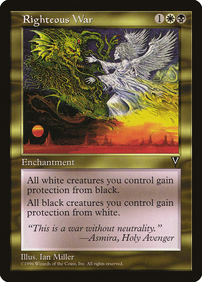 Righteous War [Visions] MTG Single Magic: The Gathering | Red Claw Gaming