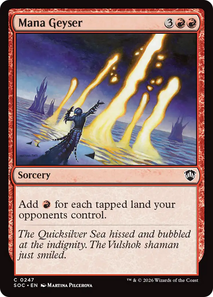 Mana Geyser [Secrets of Strixhaven Commander] MTG Single Magic: The Gathering | Red Claw Gaming