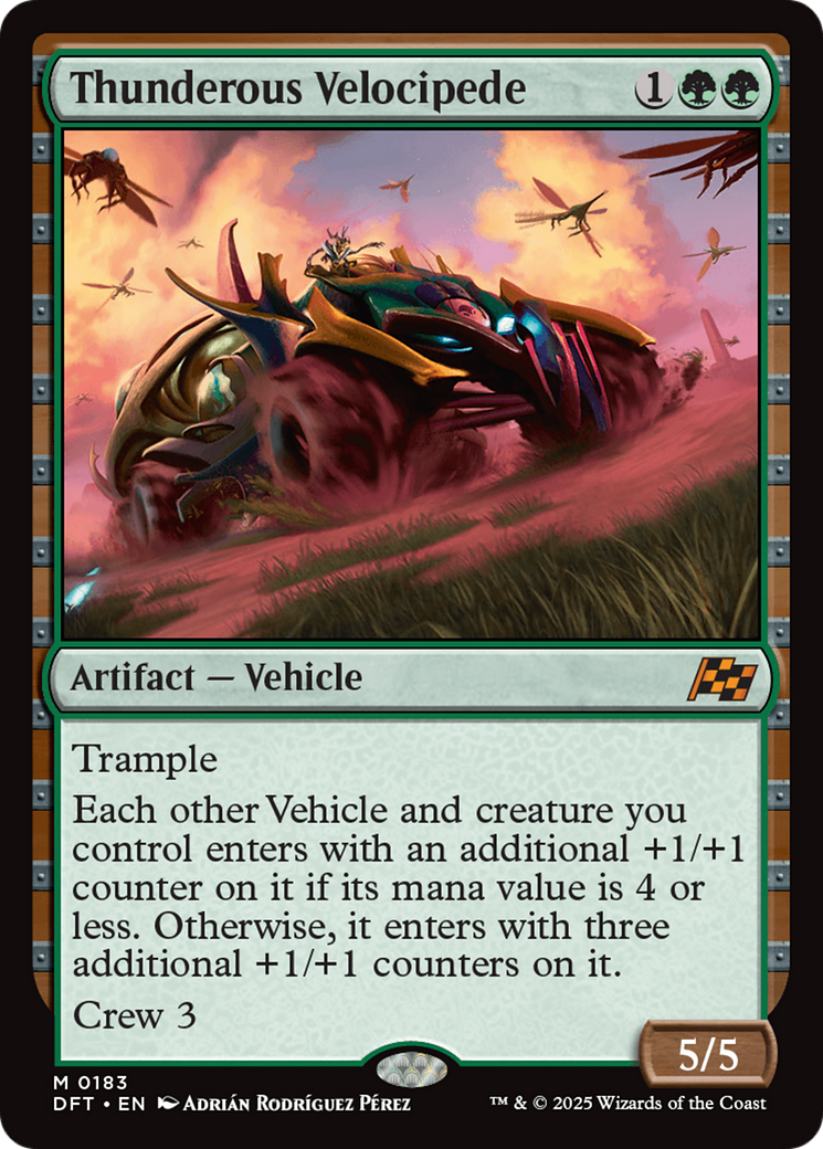 Thunderous Velocipede [Aetherdrift] MTG Single Magic: The Gathering | Red Claw Gaming