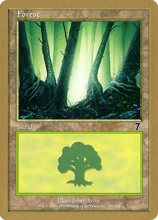 Forest (shh330) (Sim Han How) [World Championship Decks 2002] MTG Single Magic: The Gathering | Red Claw Gaming