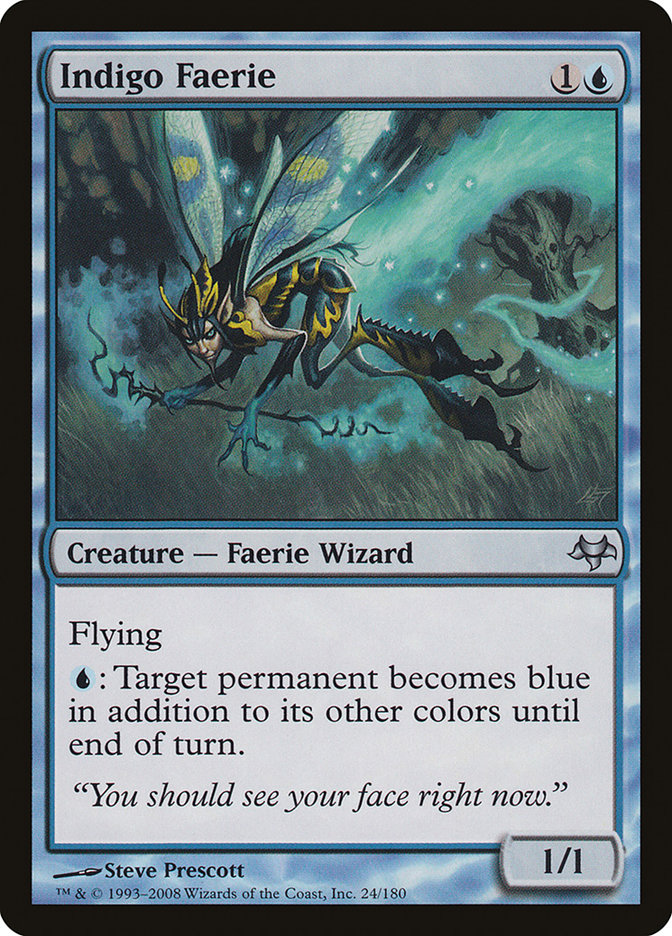 Indigo Faerie [Eventide] MTG Single Magic: The Gathering | Red Claw Gaming