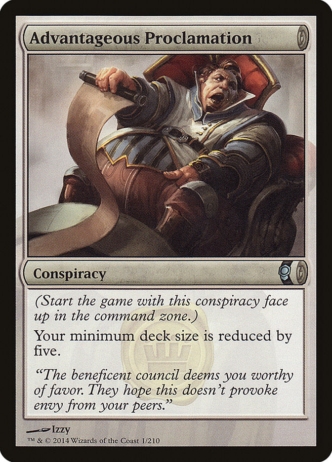 Advantageous Proclamation [Conspiracy] MTG Single Magic: The Gathering | Red Claw Gaming