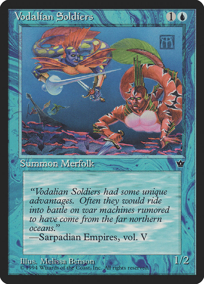 Vodalian Soldiers (Melissa A. Benson) [Fallen Empires] MTG Single Magic: The Gathering | Red Claw Gaming