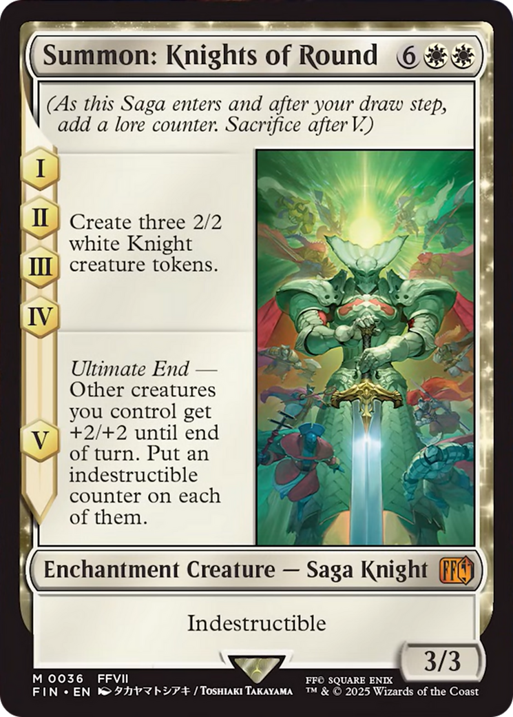 Summon: Knights of Round [FINAL FANTASY] MTG Single Magic: The Gathering | Red Claw Gaming