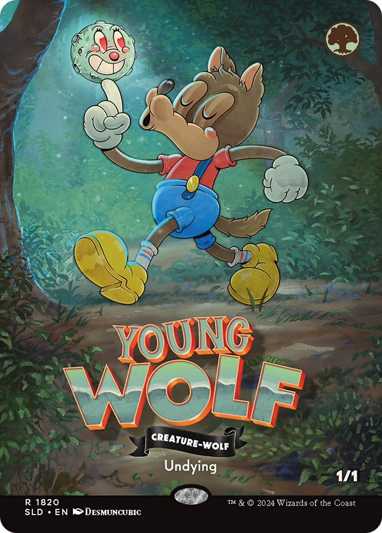 Young Wolf (Rainbow Foil) [Secret Lair Drop Series] MTG Single Magic: The Gathering | Red Claw Gaming