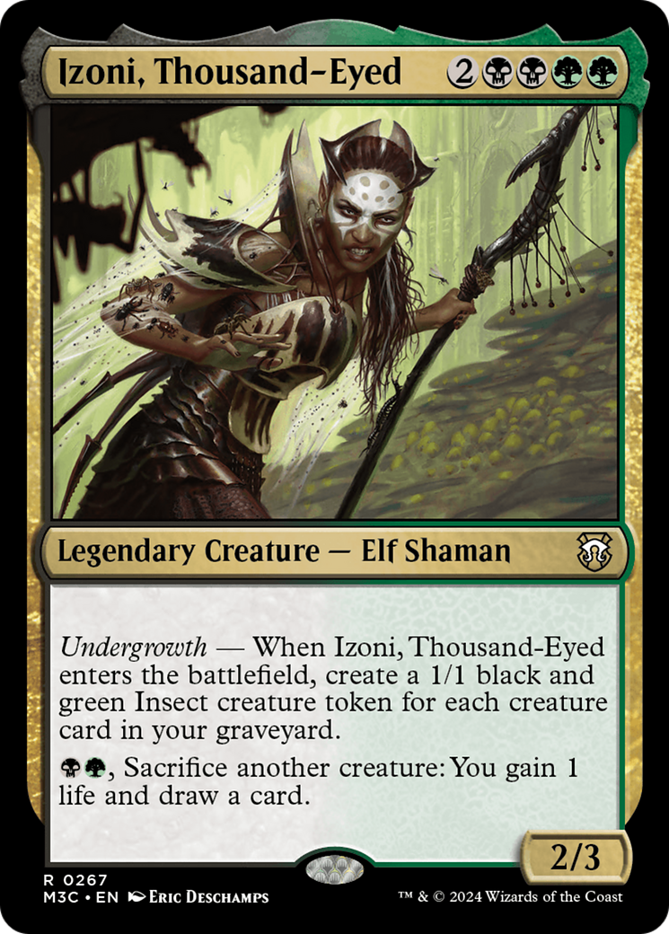 Izoni, Thousand-Eyed (Ripple Foil) [Modern Horizons 3 Commander] MTG Single Magic: The Gathering | Red Claw Gaming