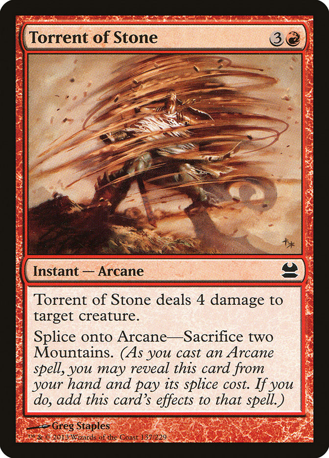 Torrent of Stone [Modern Masters] MTG Single Magic: The Gathering | Red Claw Gaming