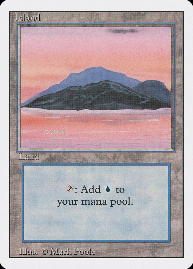 Island (Sunset / Signature on Left) [Revised Edition] MTG Single Magic: The Gathering | Red Claw Gaming