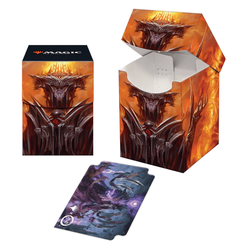 The Lord of the Rings: Tales of Middle-earth Sauron v2 100+ Deck Box for Magic: The Gathering Deck Protectors Ultra Pro    | Red Claw Gaming