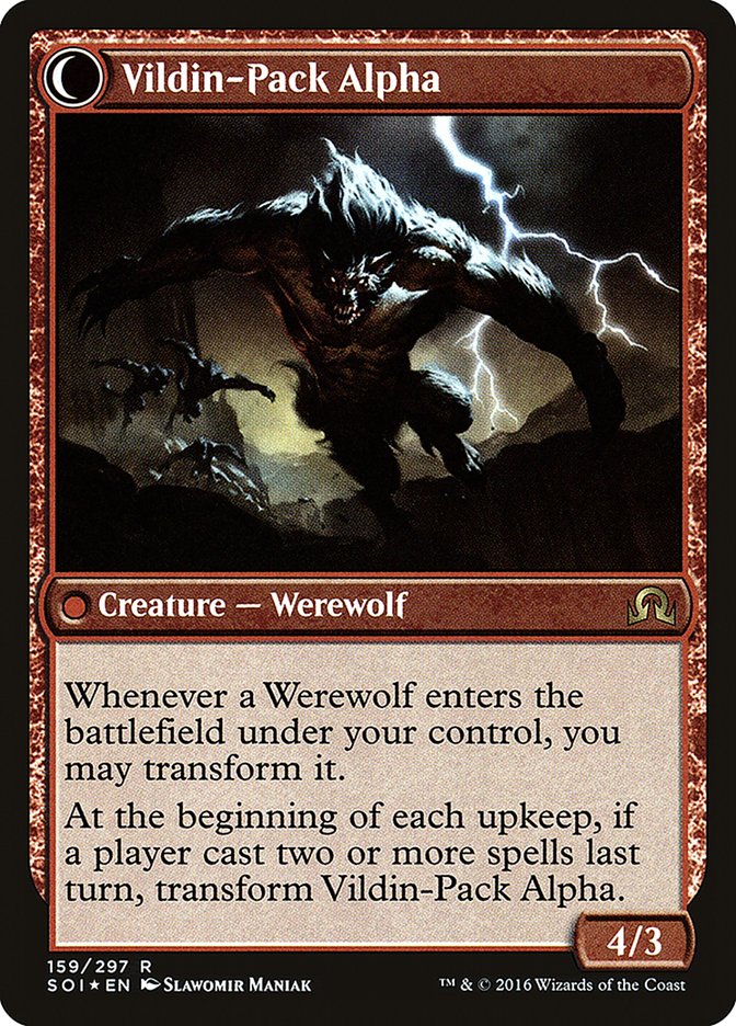 Geier Reach Bandit // Vildin-Pack Alpha [Shadows over Innistrad Prerelease Promos] MTG Single Magic: The Gathering | Red Claw Gaming