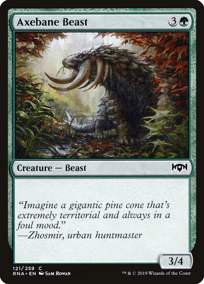 Axebane Beast [Ravnica Allegiance] MTG Single Magic: The Gathering | Red Claw Gaming