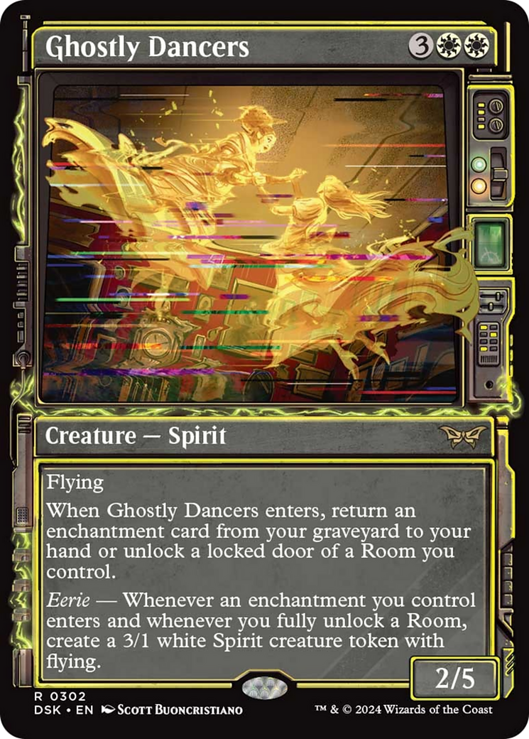 Ghostly Dancers (Showcase) [Duskmourn: House of Horror] MTG Single Magic: The Gathering | Red Claw Gaming