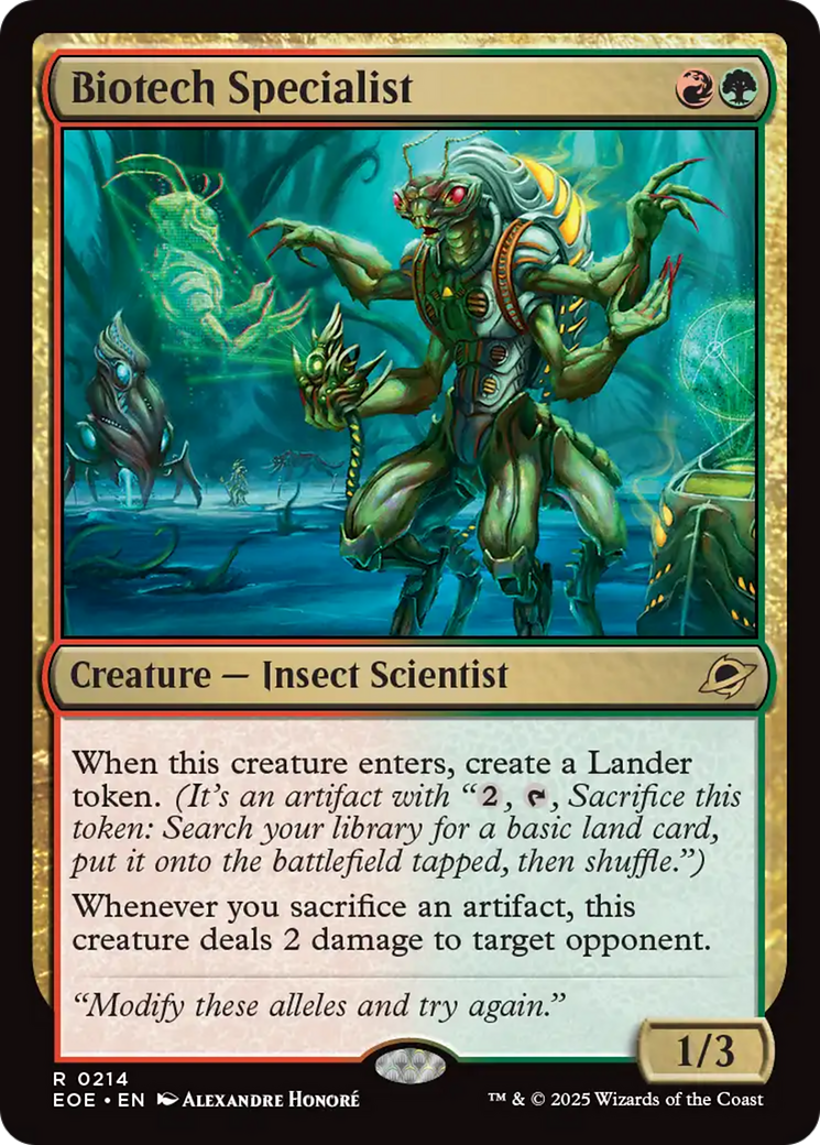 Biotech Specialist [Edge of Eternities] MTG Single Magic: The Gathering | Red Claw Gaming