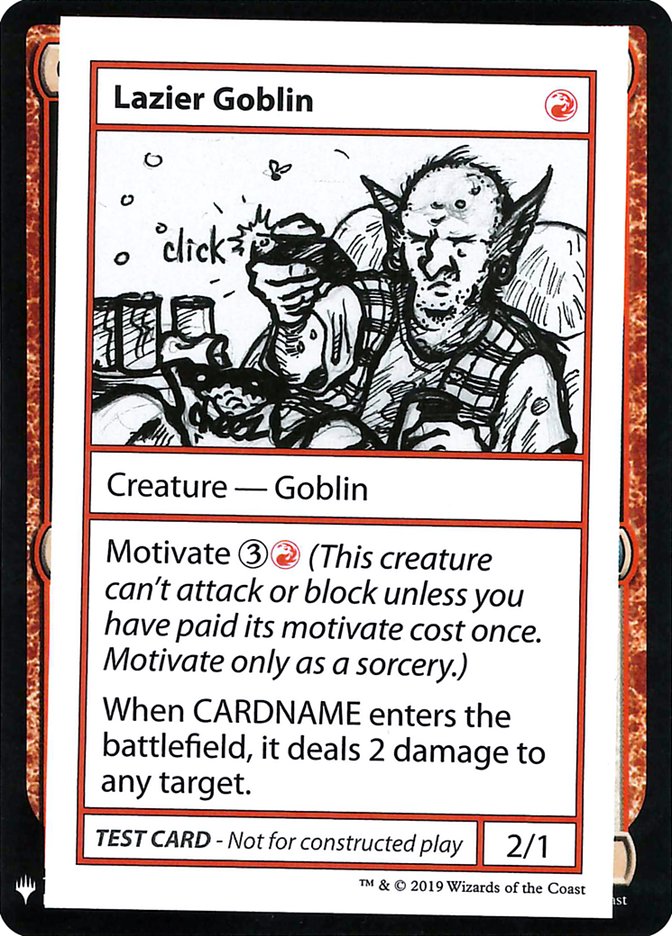 Lazier Goblin [Mystery Booster Playtest Cards] MTG Single Magic: The Gathering | Red Claw Gaming