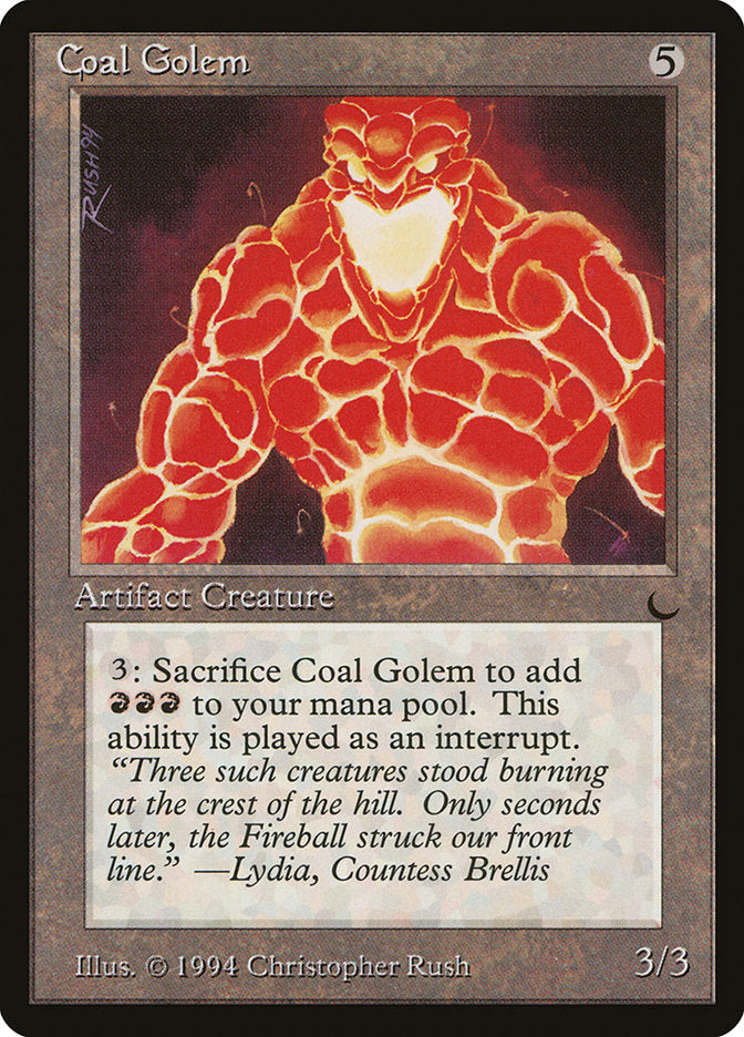 Coal Golem [The Dark] MTG Single Magic: The Gathering | Red Claw Gaming