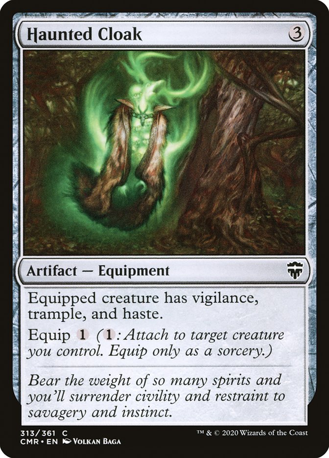 Haunted Cloak (313) [Commander Legends] MTG Single Magic: The Gathering | Red Claw Gaming