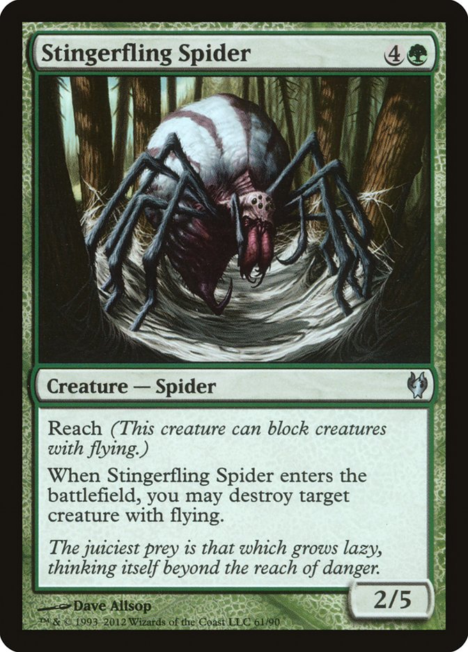 Stingerfling Spider [Duel Decks: Izzet vs. Golgari] MTG Single Magic: The Gathering | Red Claw Gaming