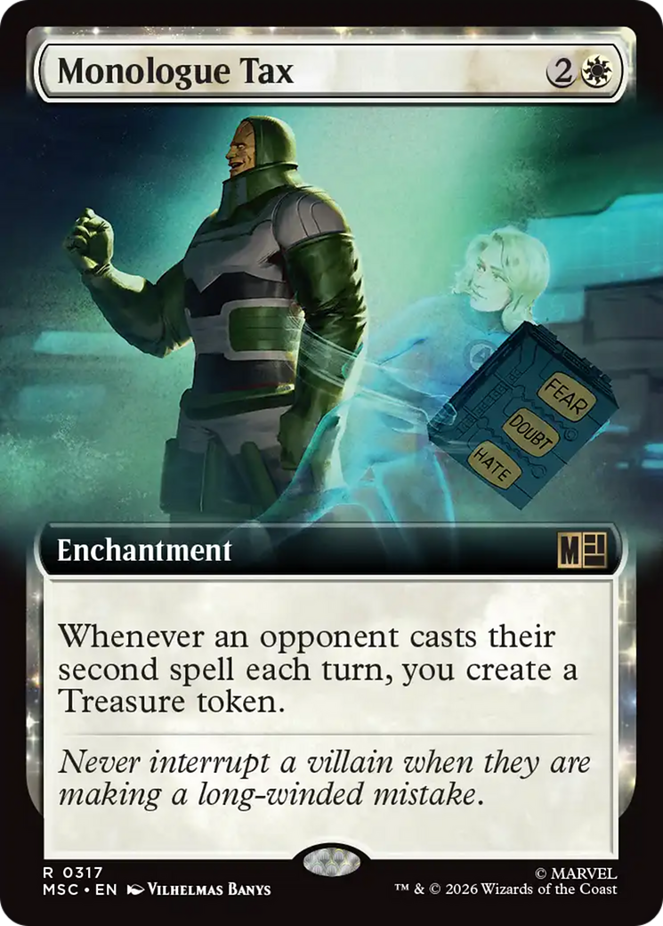 Monologue Tax (Extended Art) [Marvel Super Heroes Commander] | Red Claw Gaming