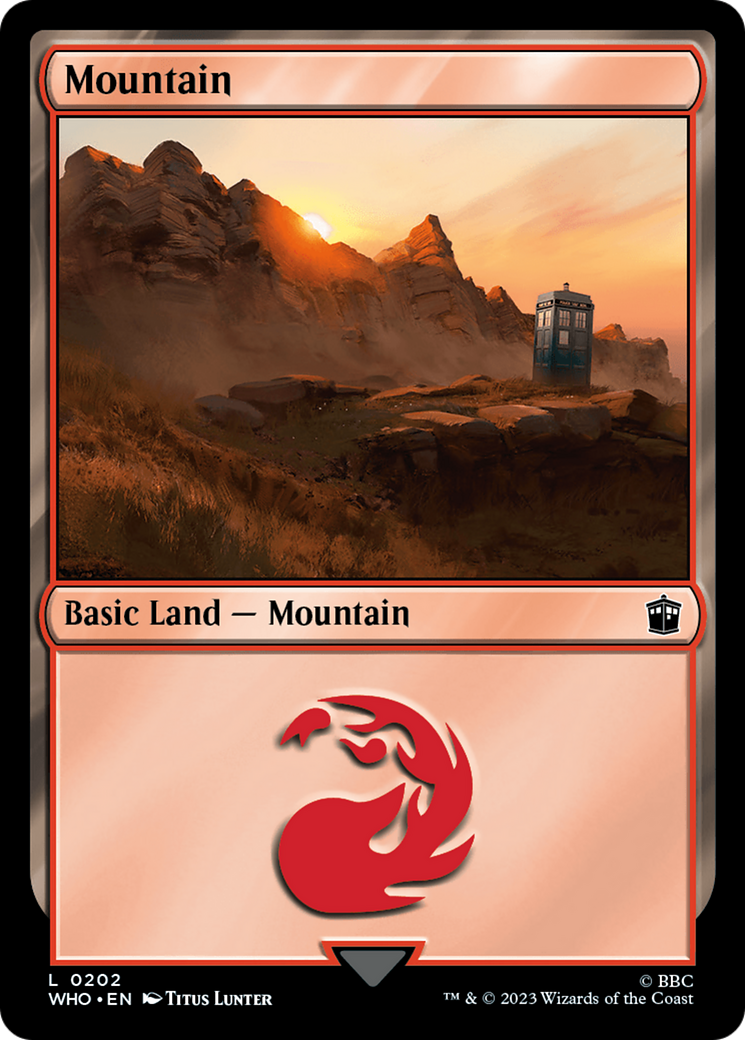Mountain (0202) [Doctor Who] MTG Single Magic: The Gathering | Red Claw Gaming