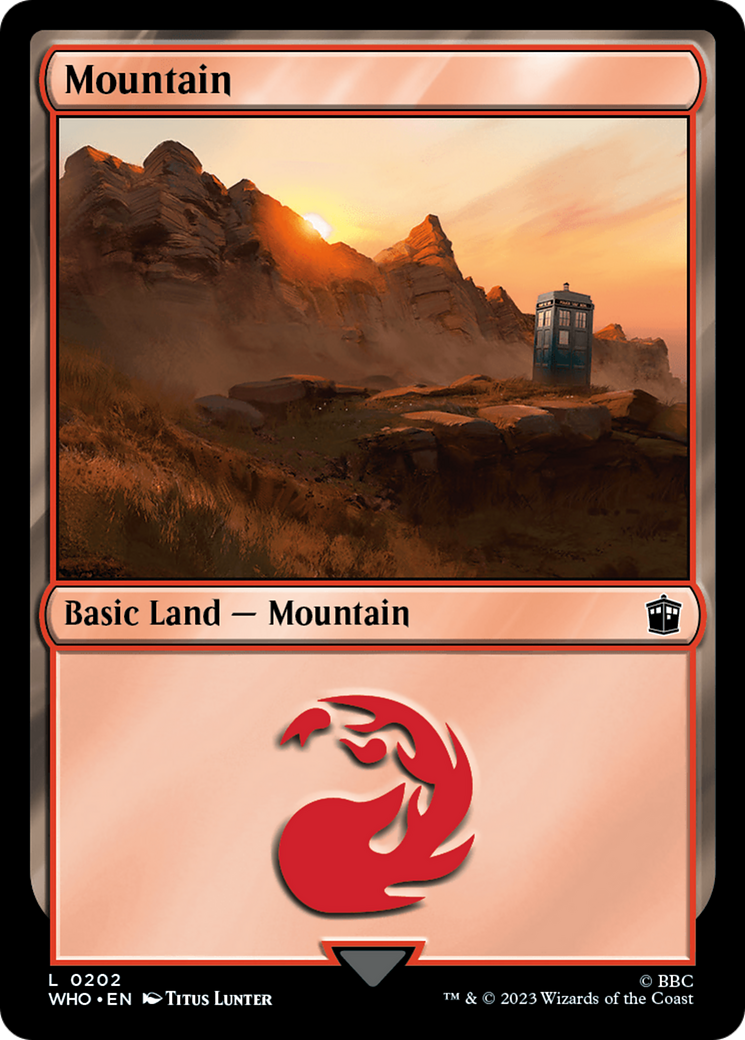 Mountain (0202) [Doctor Who] MTG Single Magic: The Gathering    | Red Claw Gaming