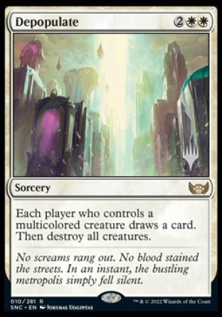 Depopulate (Promo Pack) [Streets of New Capenna Promos] MTG Single Magic: The Gathering | Red Claw Gaming