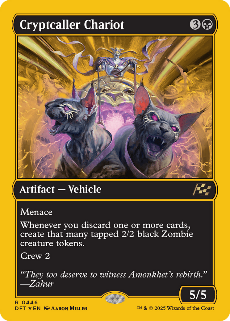 Cryptcaller Chariot (First-Place Foil) [Aetherdrift] MTG Single Magic: The Gathering | Red Claw Gaming