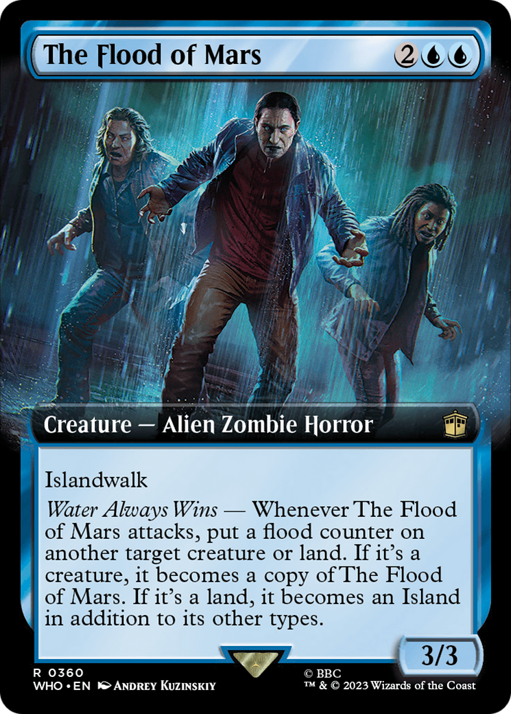 The Flood of Mars (Extended Art) [Doctor Who] MTG Single Magic: The Gathering | Red Claw Gaming