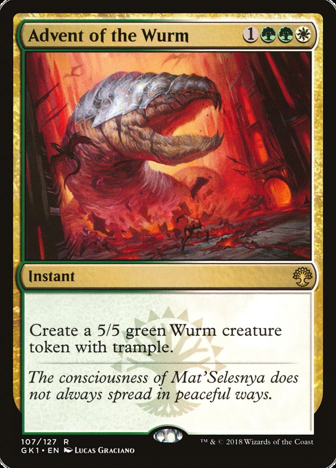 Advent of the Wurm [Guilds of Ravnica Guild Kit] MTG Single Magic: The Gathering | Red Claw Gaming