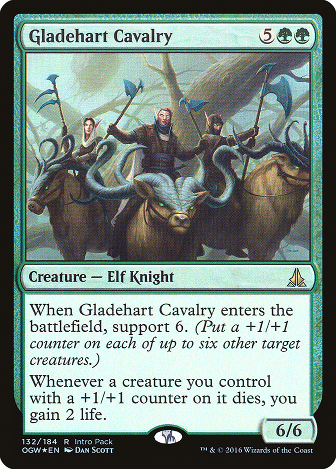 Gladehart Cavalry (Intro Pack) [Oath of the Gatewatch Promos] MTG Single Magic: The Gathering | Red Claw Gaming