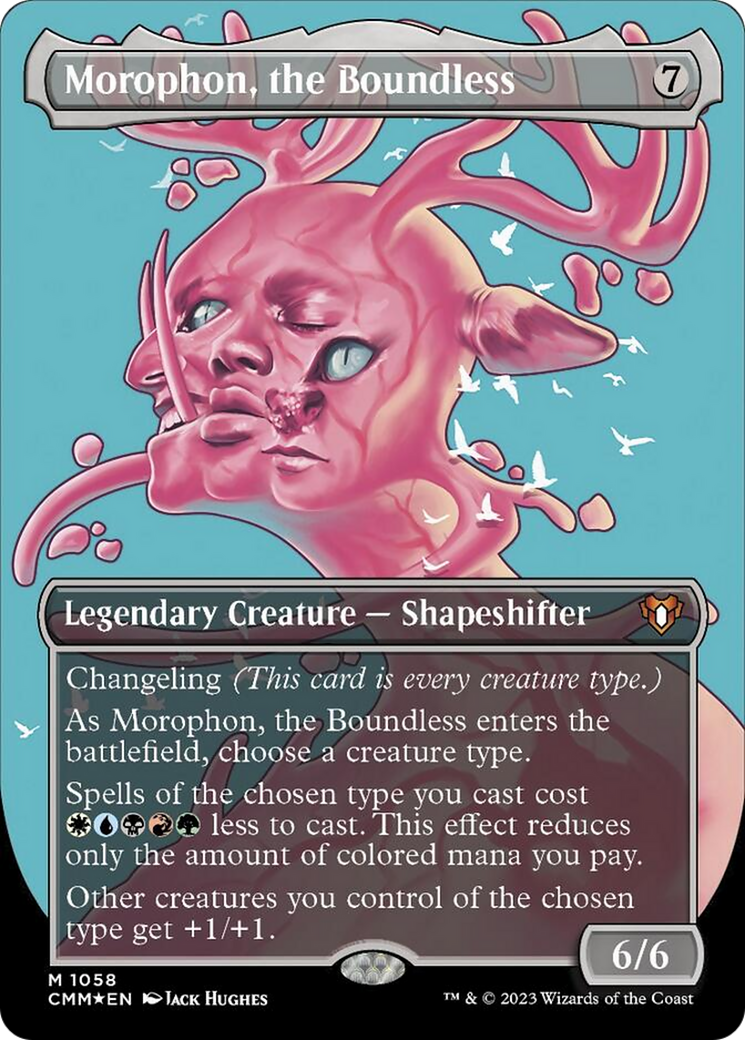 Morophon, the Boundless (Borderless Textured Foil Frame Break) [Commander Masters] MTG Single Magic: The Gathering | Red Claw Gaming