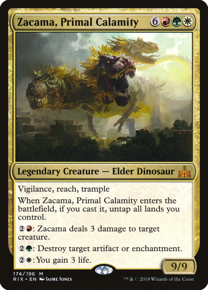 Zacama, Primal Calamity [Rivals of Ixalan] MTG Single Magic: The Gathering | Red Claw Gaming