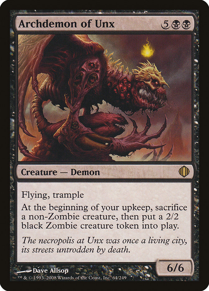 Archdemon of Unx [Shards of Alara] MTG Single Magic: The Gathering | Red Claw Gaming