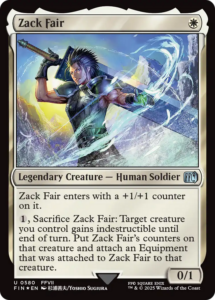 Zack Fair (Surge Foil) [FINAL FANTASY] MTG Single Magic: The Gathering | Red Claw Gaming