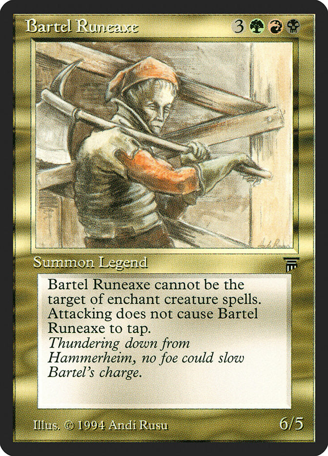 Bartel Runeaxe [Legends] MTG Single Magic: The Gathering | Red Claw Gaming
