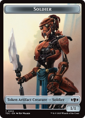 Solider (0032) // Copy Double-Sided Token [Tarkir: Dragonstorm Commander Tokens] MTG Single Magic: The Gathering | Red Claw Gaming