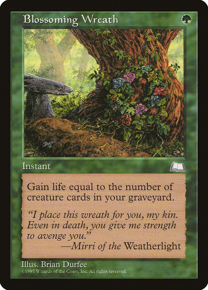 Blossoming Wreath [Weatherlight] MTG Single Magic: The Gathering | Red Claw Gaming