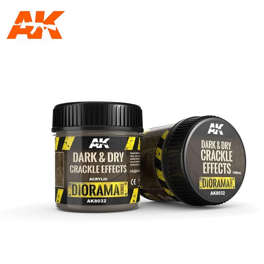 AK Interactive Dark & Dry Crackle Effects Diorama Effects AK INTERACTIVE    | Red Claw Gaming