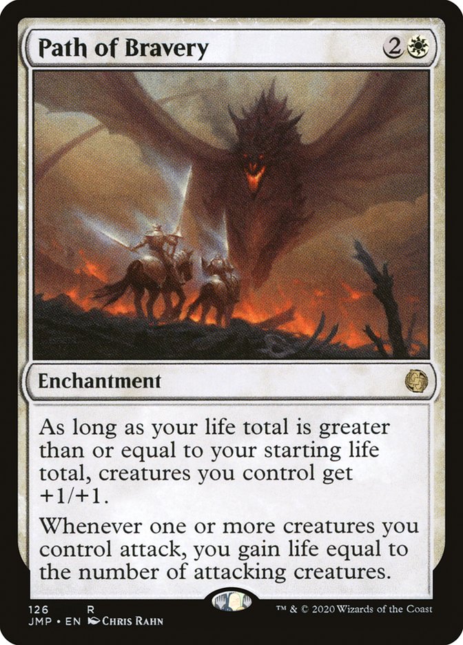 Path of Bravery [Jumpstart] MTG Single Magic: The Gathering | Red Claw Gaming
