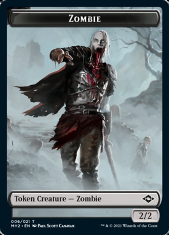Clue (14) // Zombie Double-Sided Token [Modern Horizons 2 Tokens] MTG Single Magic: The Gathering | Red Claw Gaming