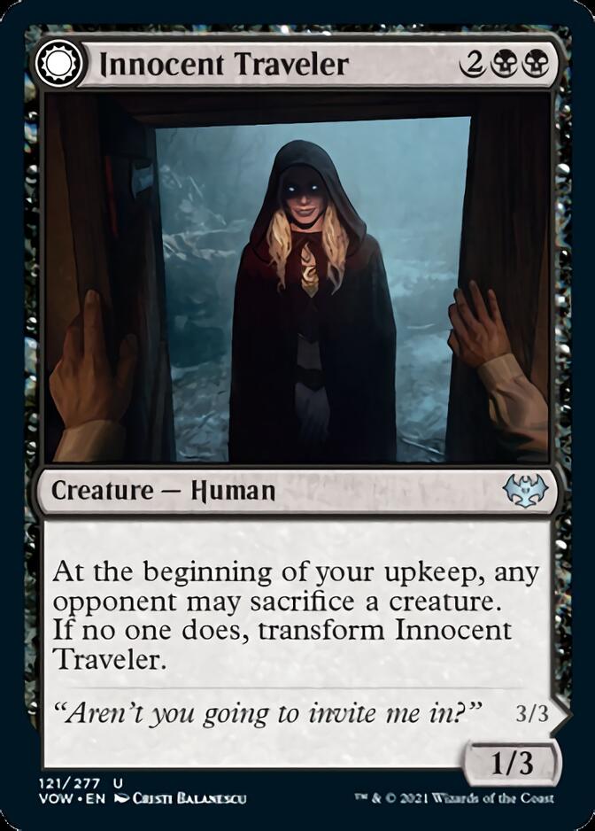 Innocent Traveler // Malicious Invader [Innistrad: Crimson Vow] MTG Single Magic: The Gathering | Red Claw Gaming